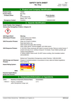 SDS Sheets - IBA Dairy Supplies